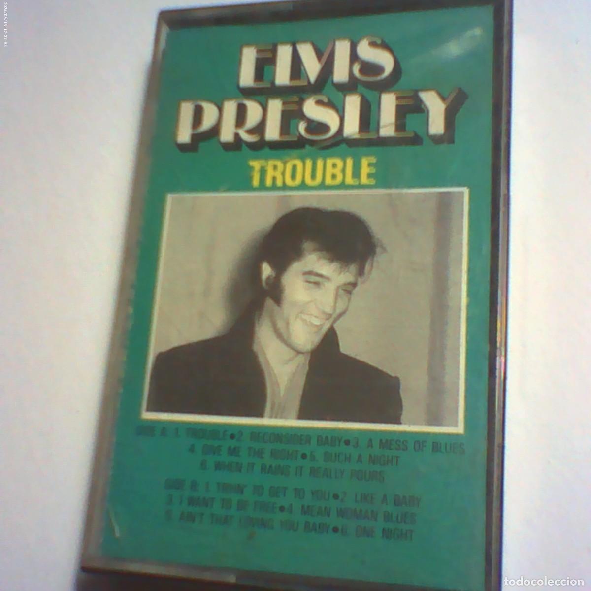 Casetes antiguos: cinta casete elvis presley. trouble. astan holland (buen estado)