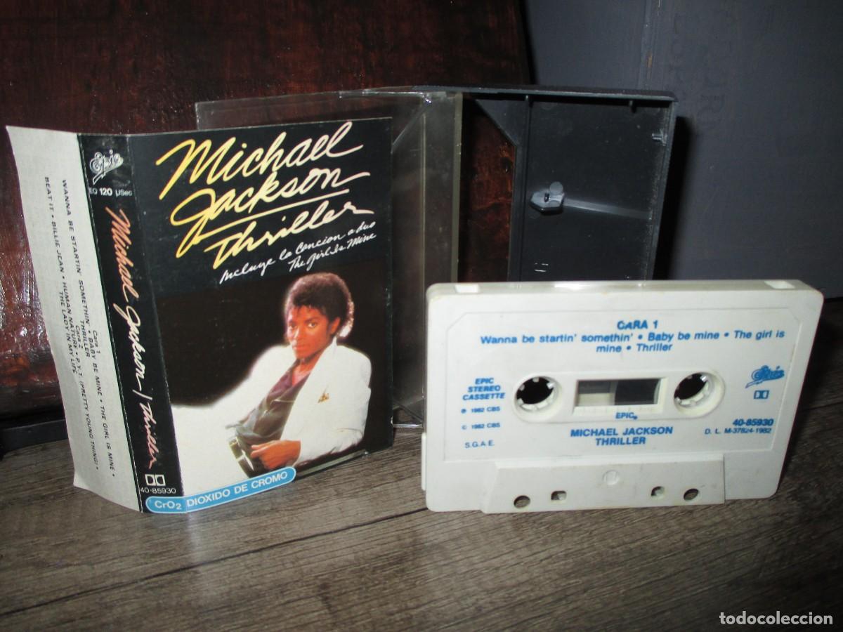 Casetes antiguos: 395- Cassette Michael Jackson - Thriller (Original 1982) Edici&oacute;n Cromo Espa&ntilde;a
