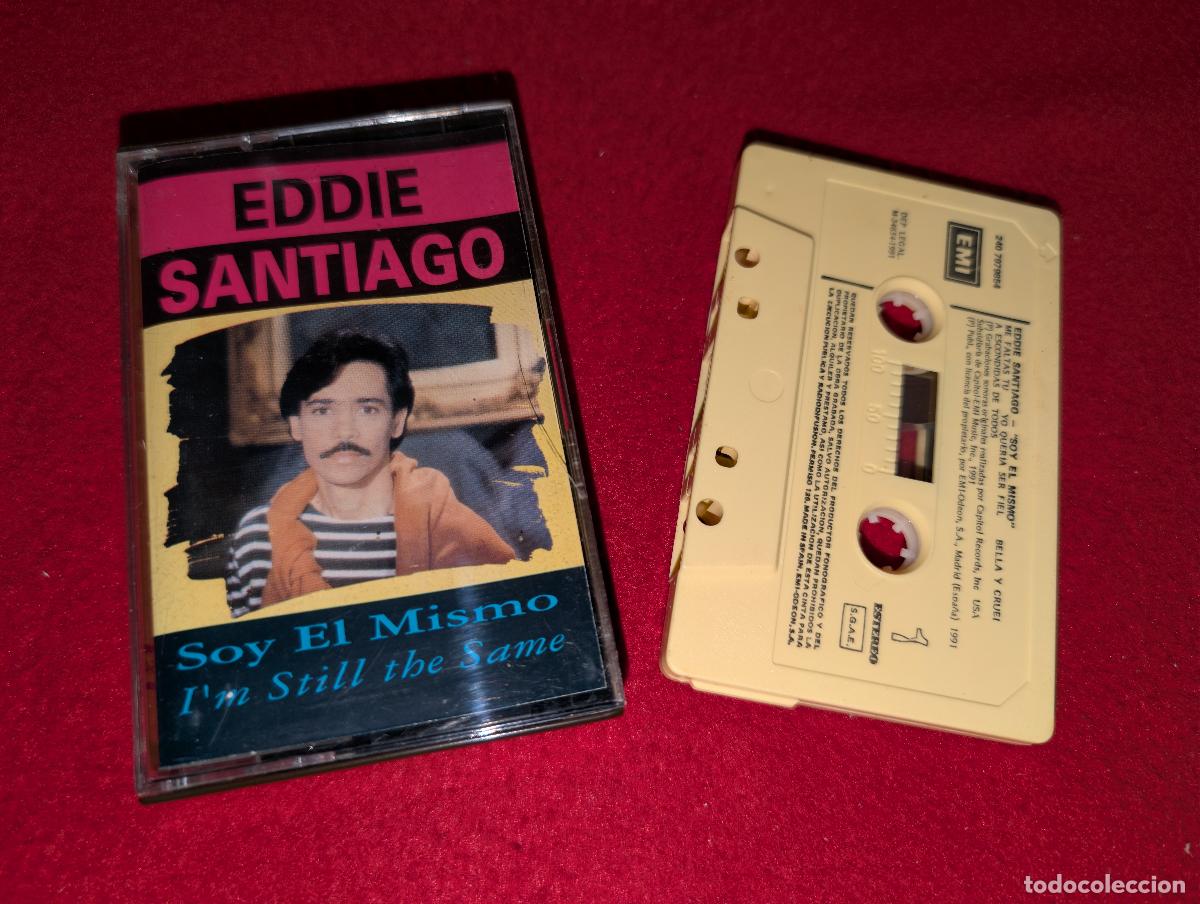 Casetes antiguos: EDDIE SANTIAGO Soy el mismo I'm still the same K7 CASSETTE 1991 EMI ESPA&Ntilde;A SPAIN