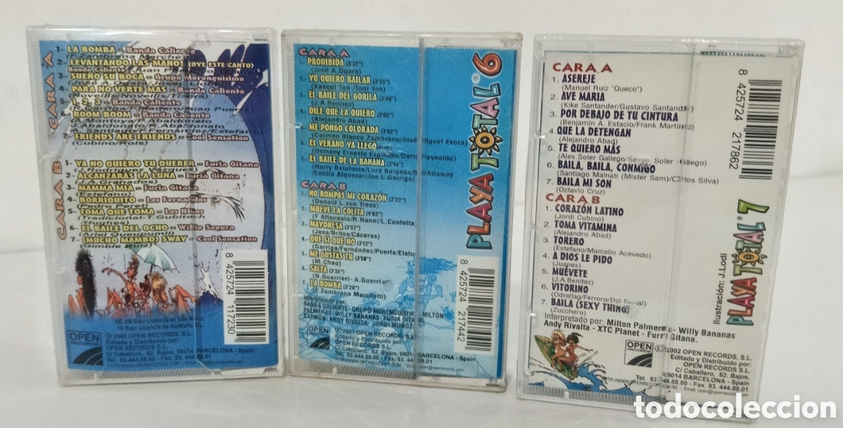 Casetes antiguos: PACK3 CL&Aacute;SICOS - PLAYA TOTAL - CASSETTE PRECINTADO - Foto 2