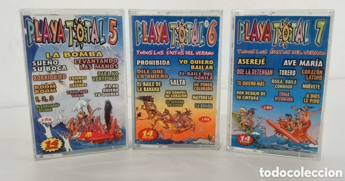 Casetes antiguos: PACK3 CL&Aacute;SICOS - PLAYA TOTAL - CASSETTE PRECINTADO