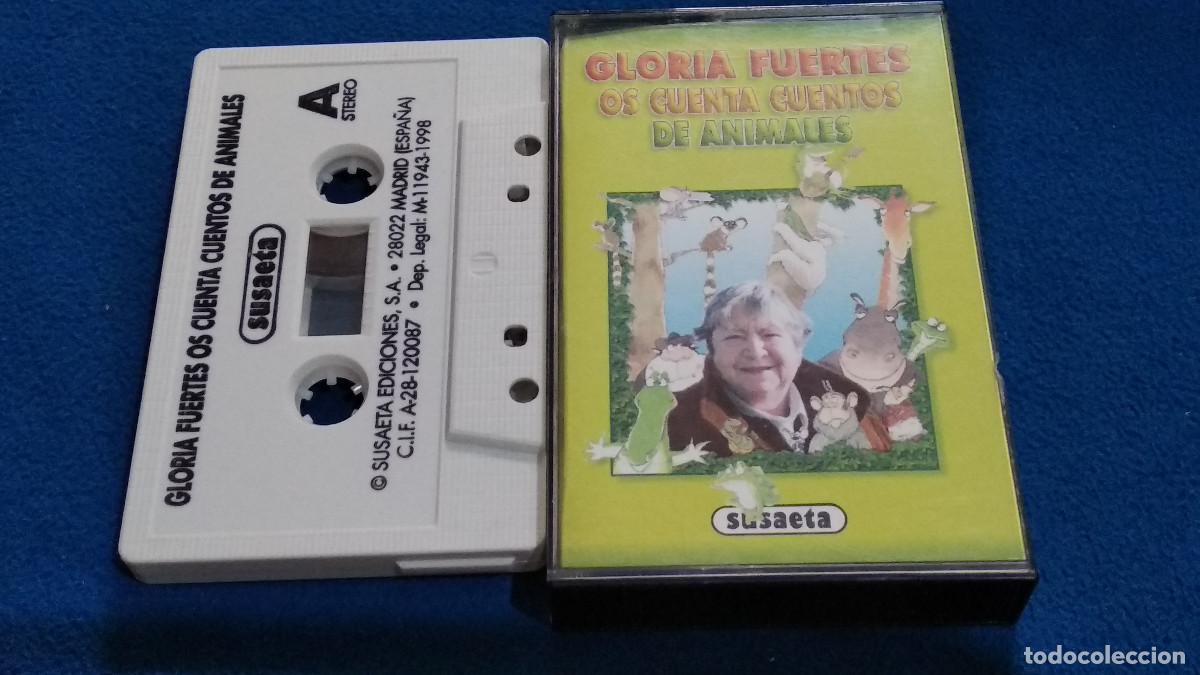 Casetes antiguos: GLORIA FUERTES OS CUENTA CUENTOS DE ANIMALES - SUSAETA 1998. CASETE 18 CUENTOS