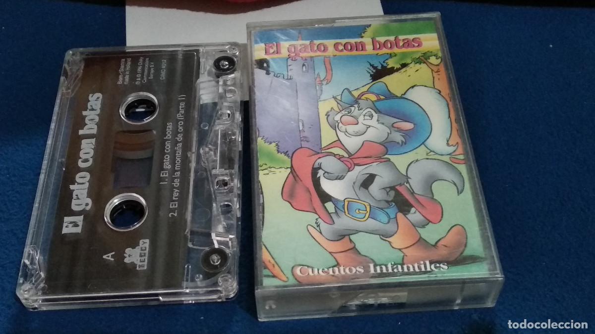 Casetes antiguos: CUENTOS INFANTILES / EL GATO CON BOTAS, EL CALIFA CIG&Uuml;E&Ntilde;A, EL REY DE LA MONTA&Ntilde;A 1996 DISKY. CASETE