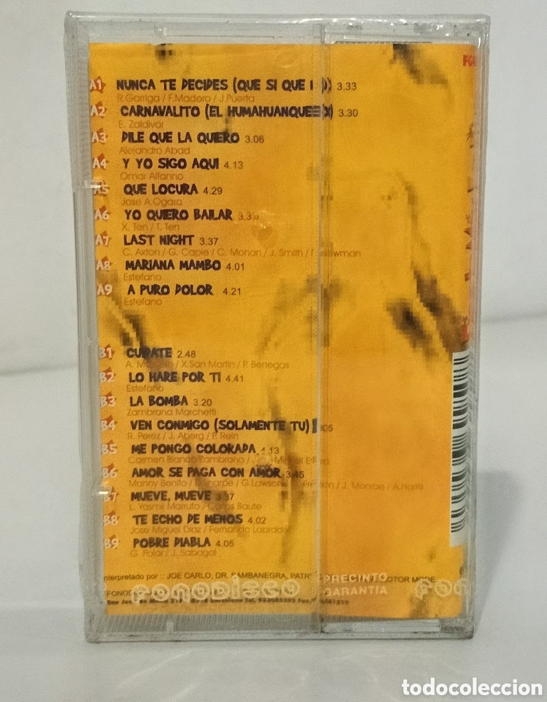 Casetes antiguos: FIESTA MIX LATINA CASSETTE PRECINTADO - Foto 3
