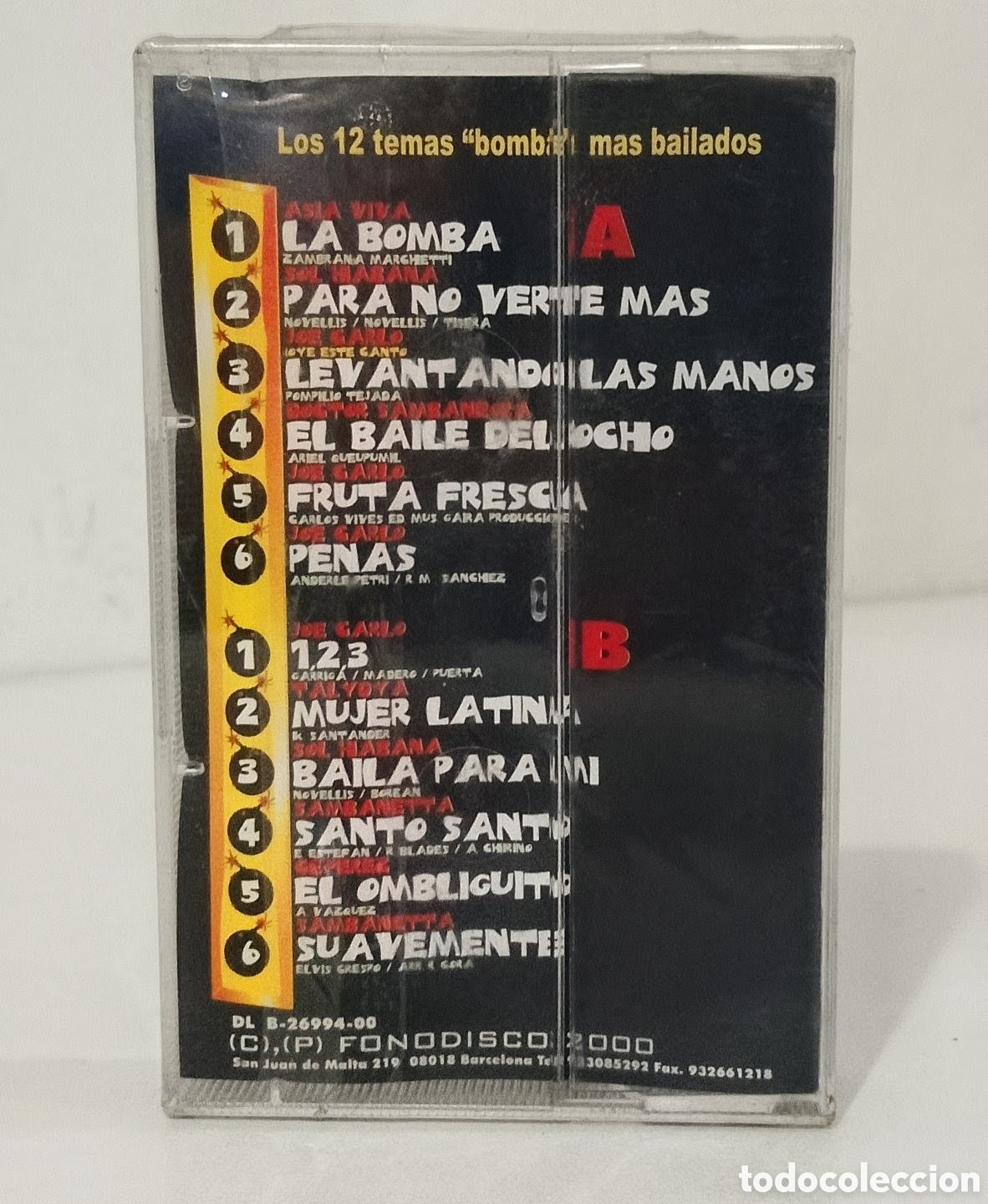 Casetes antiguos: DISCO BOMBA - CASSETTE PRECINTADO - Foto 3