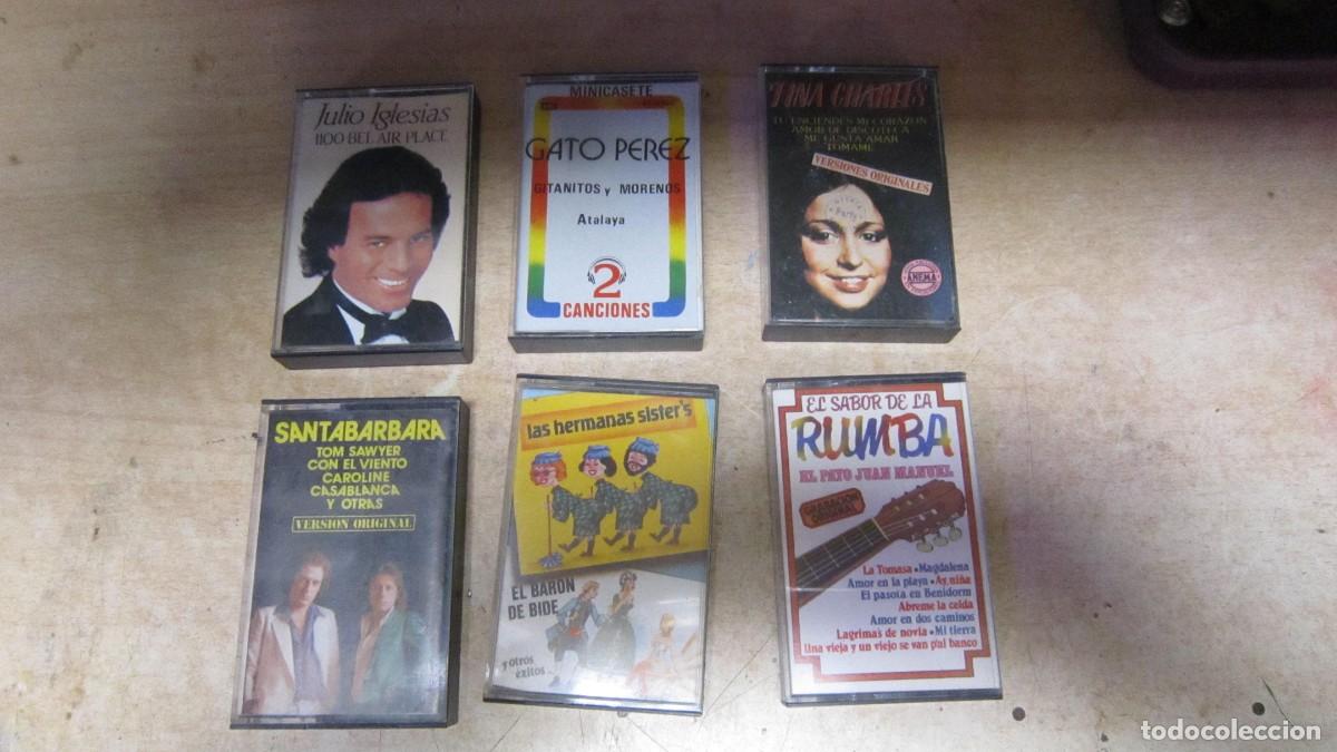 Casetes antiguos: 6 CINTAS DE CASETTE ARTISTAS VARIOS BUEN ESTADO