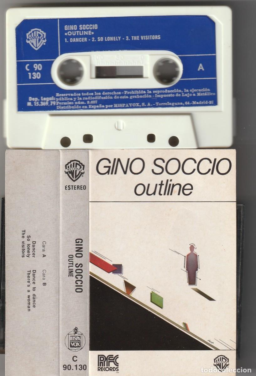 Casetes antiguos: GINO SOCCIO - OUTLINE (CASSETTE WB-HISPAVOX 1979 ESPA&Ntilde;A)