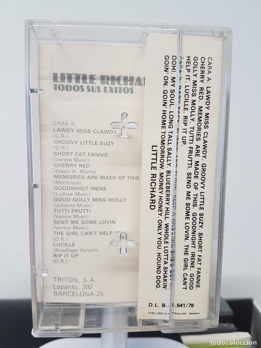 Casetes antiguos: Little Richard - Todos Sus &Eacute;xitos (Cassette) - Foto 2