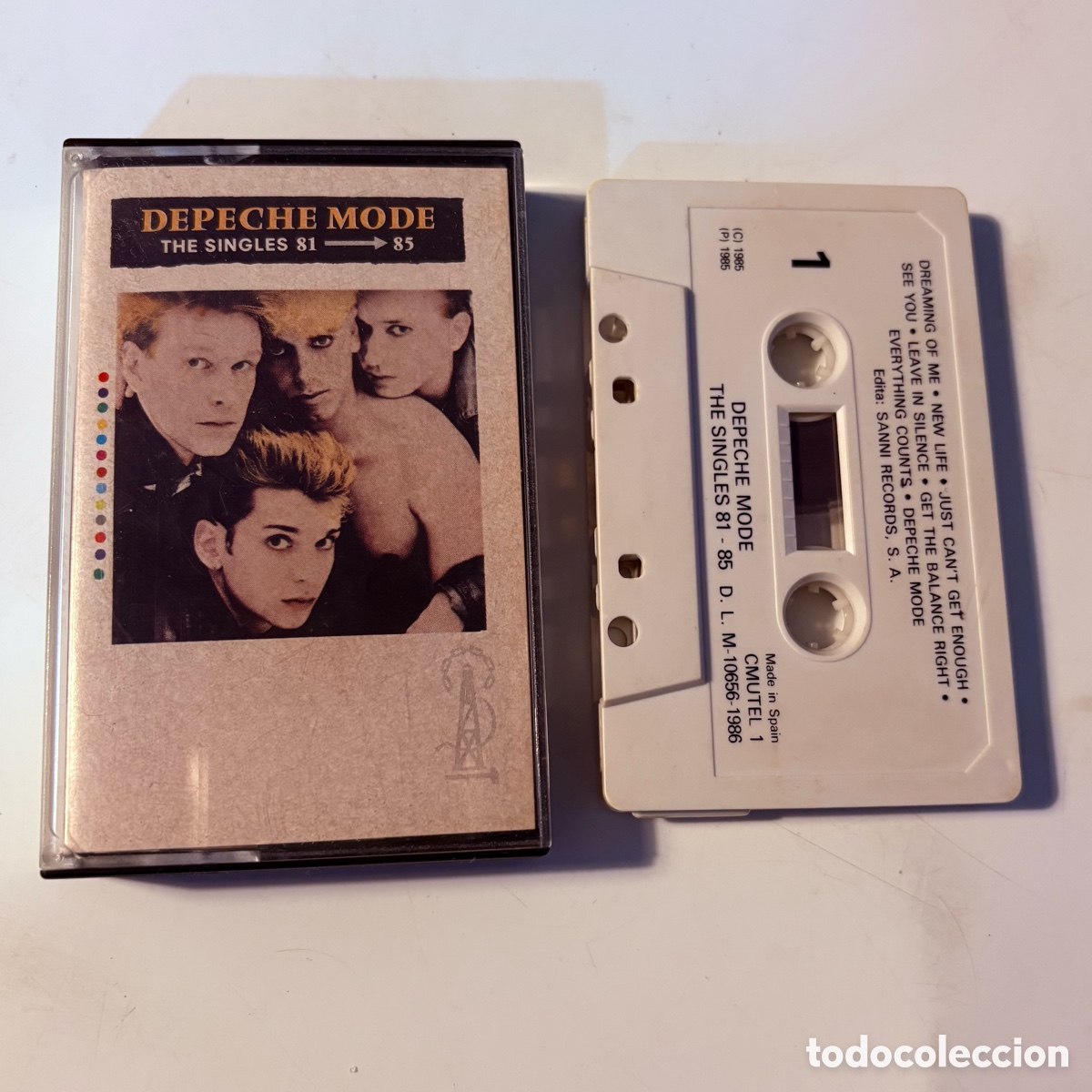 Casetes antiguos: cinta cassette Depeche Mode &ndash; The Singles 81 - 85 edicion espa&ntilde;ola de 1986