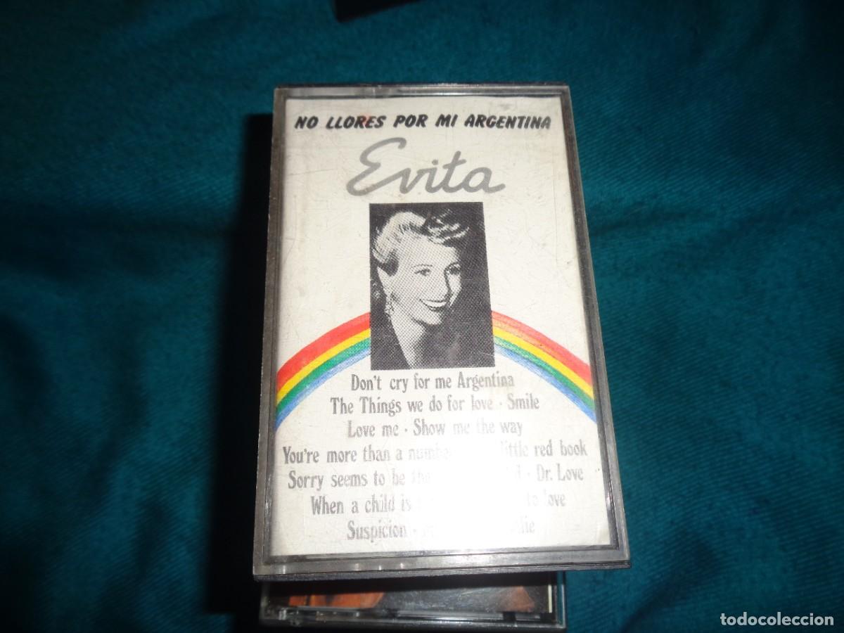 Casetes antiguos: PHIL CONWAY AND THE FREE GROUP. NO LLORES POR MI ARGENTINA. EVITA. OLYMPO, 1977. CASETE