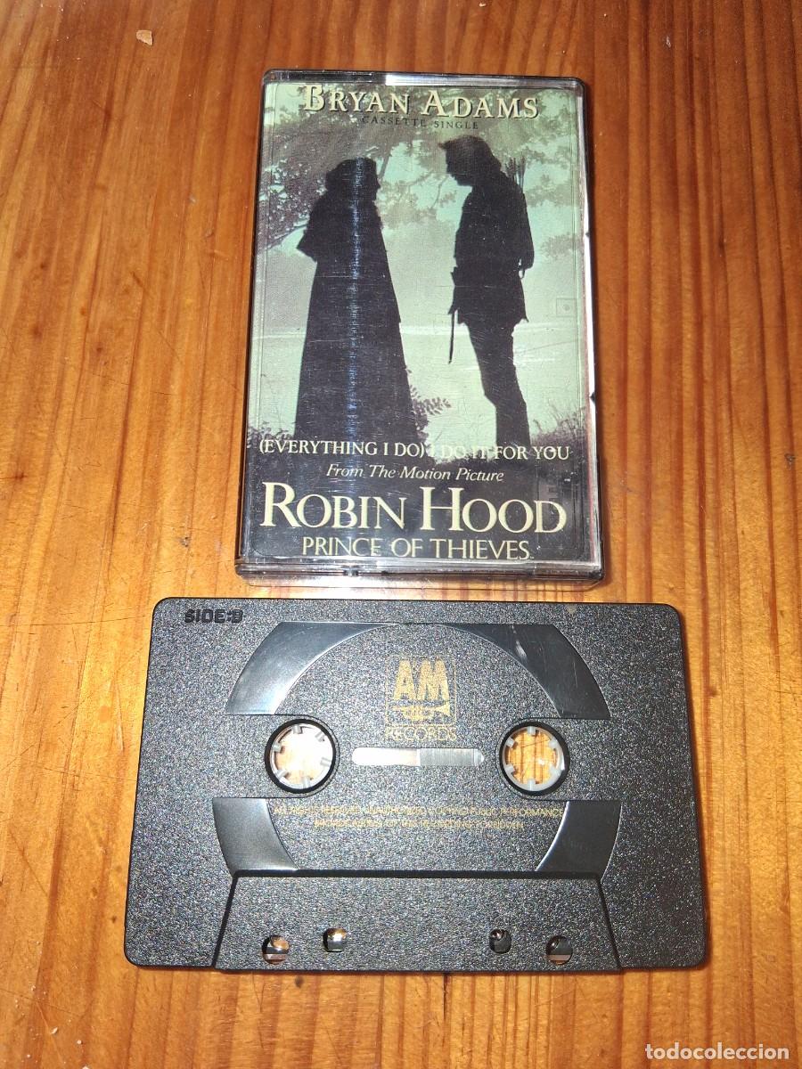 Casetes antiguos: Casete cinta de m&uacute;sica Bryan Adams Robin Hood Prince of thieves AM R&eacute;cords