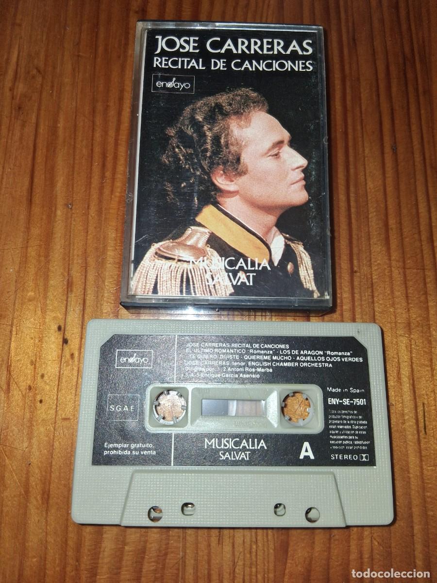 Casetes antiguos: Casete cinta de m&uacute;sica Jose Carreras - Recital de canciones - Musicalia Salvat
