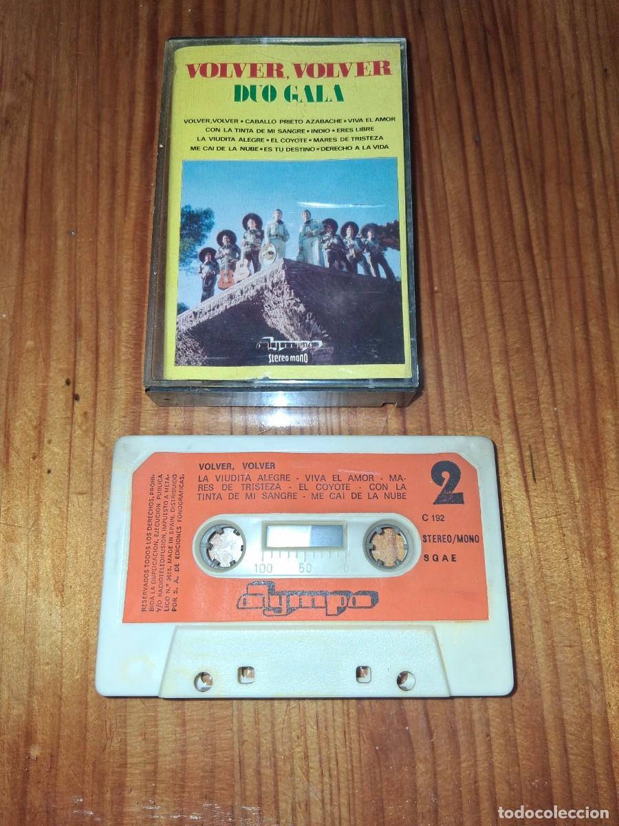 Casetes antiguos: Casete cinta de m&uacute;sica VOLVER VOLVER DUO GALA