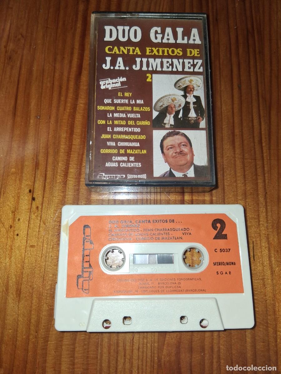 Casetes antiguos: Casete cinta de m&uacute;sica DUO GALA canta &eacute;xitos J.A Jim&eacute;nez