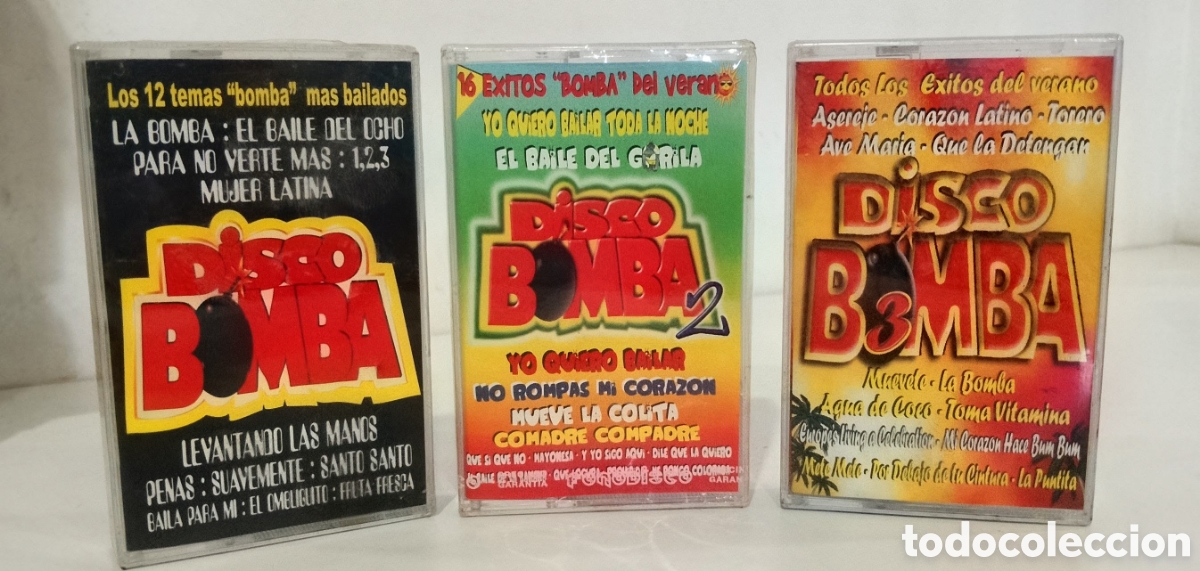 Casetes antiguos: PACK3 IMPRESCINDIBLES - DISCO BOMBA (1+2+3) - CASSETTE PRECINTADO
