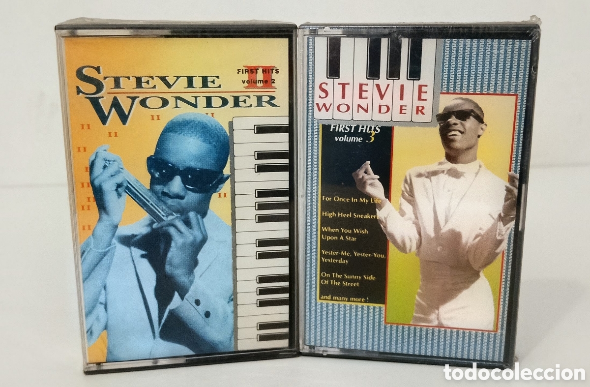 Casetes antiguos: PACK2 - STEVIE WONDER - FIRST HITS VOL.2 + VOL.3 - CASSETTE PRECINTADO