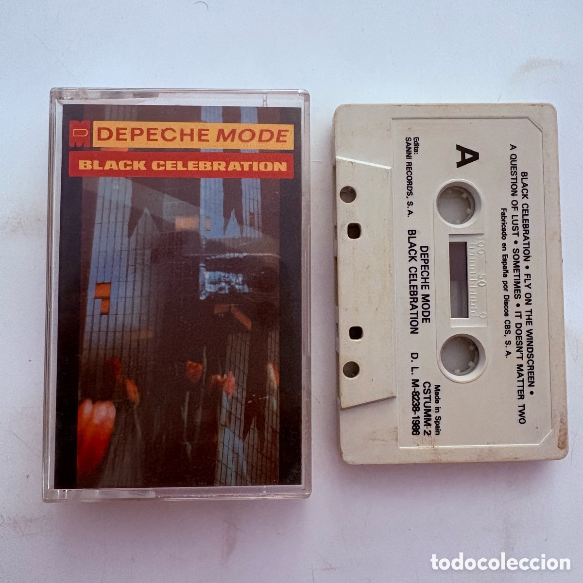 Casetes antiguos: cinta cassette Depeche Mode &lrm;&ndash; Black Celebration edicion espa&ntilde;ola de 1986