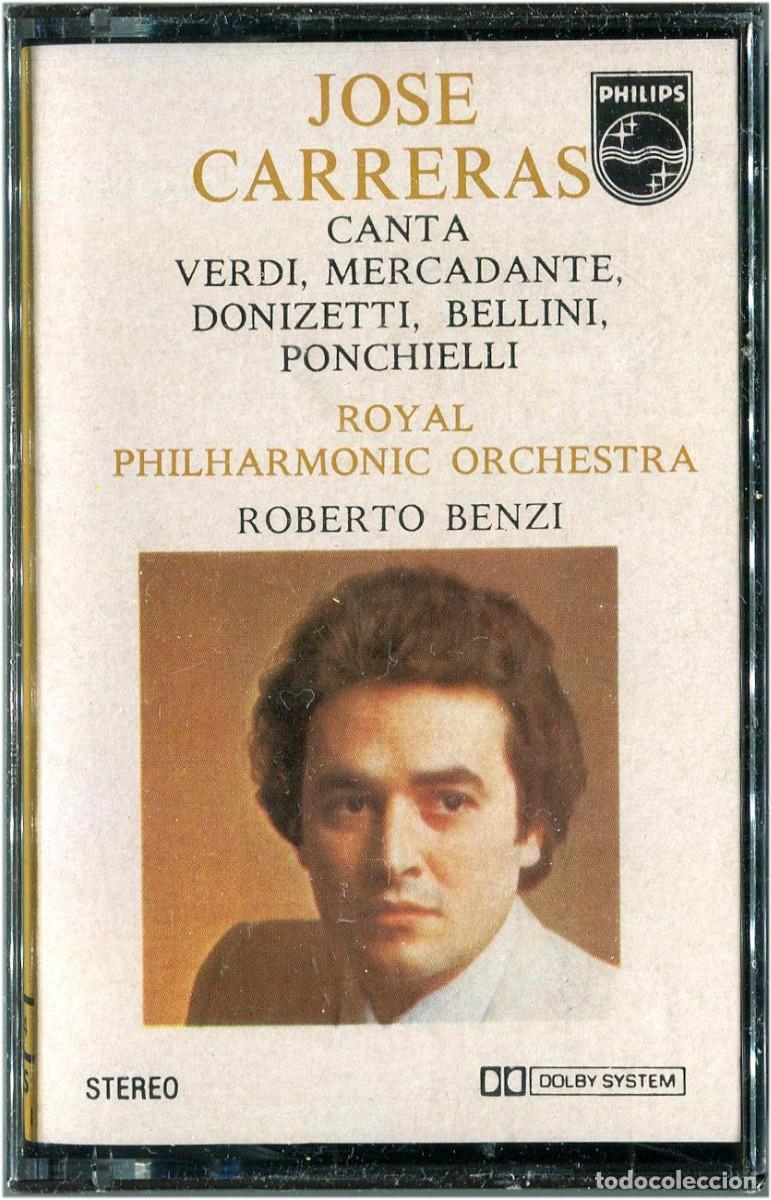 Casetes antiguos: Jos&eacute; Carreras, R. Benzi, Royal Philharmonic Orch. - Canta Verdi... - Cassette Spain 84 - Precintado