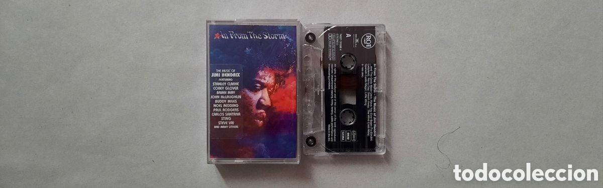 Casetes antiguos: IN FROM THE STORM//THE MUSIC OF JIMI HENDRIX//1995//CASETE//BMG