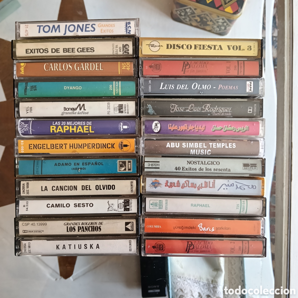 Casetes antiguos: Lote de 36 Casetes originales y copias