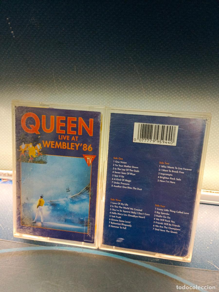 Casetes antiguos: casete, cassettes, DOBLE CASETE QUEEN LIVE AT WEMBLEY' 86