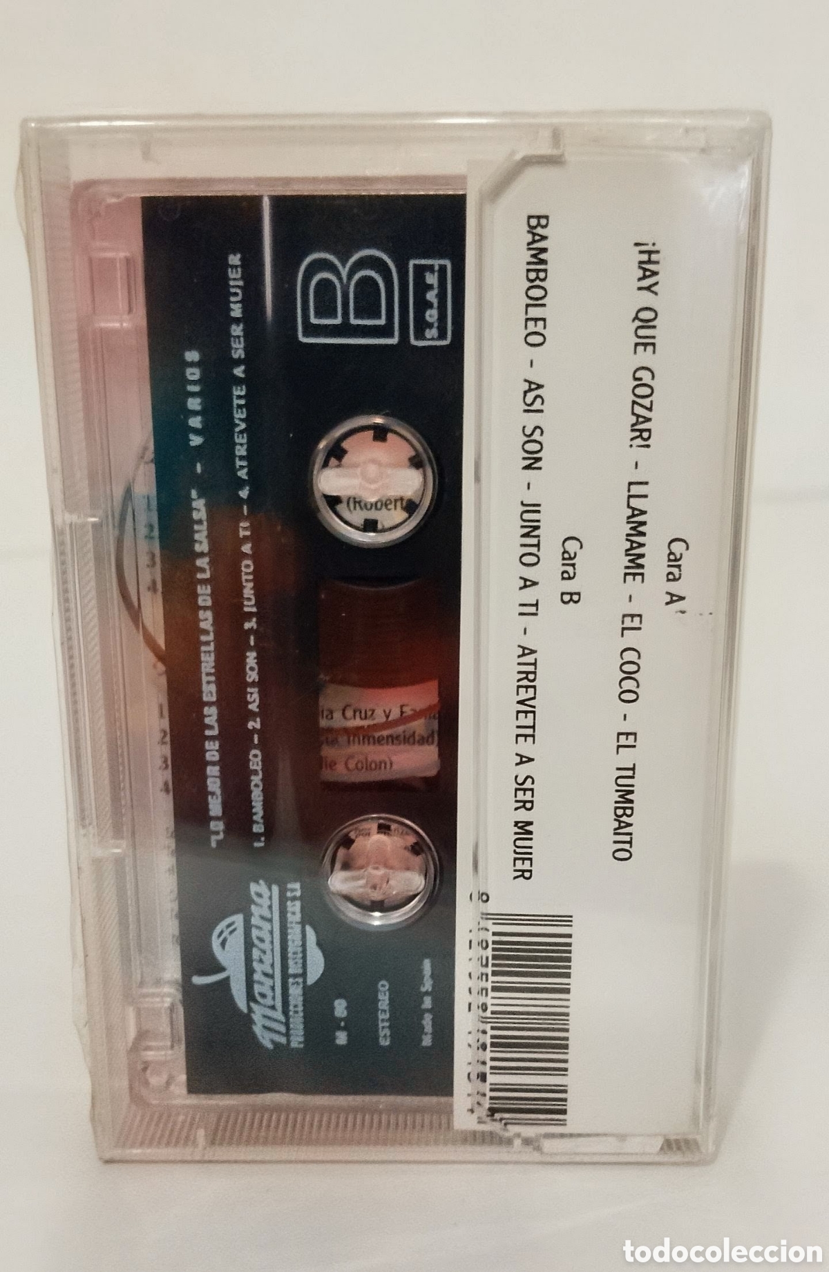Casetes antiguos: LO MEJOR DE LAS ESTRELLAS DE LA SALSA - CASSETTE PRECINTADO - Foto 3