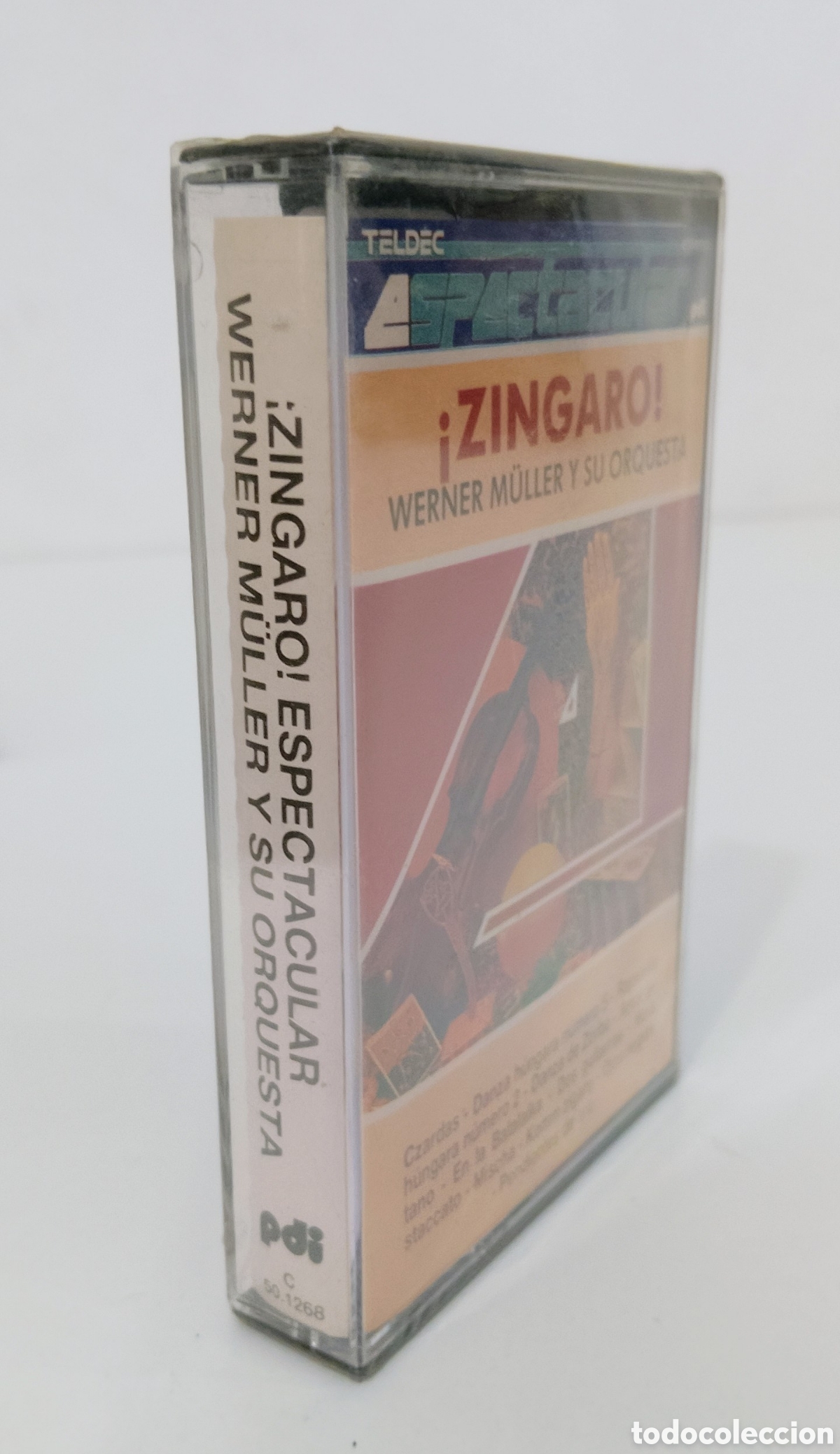 Casetes antiguos: &iexcl;ZINGARO! WERNER M&Uuml;LLER Y SU ORQUESTA. CASSETTE PRECINTADO - Foto 2