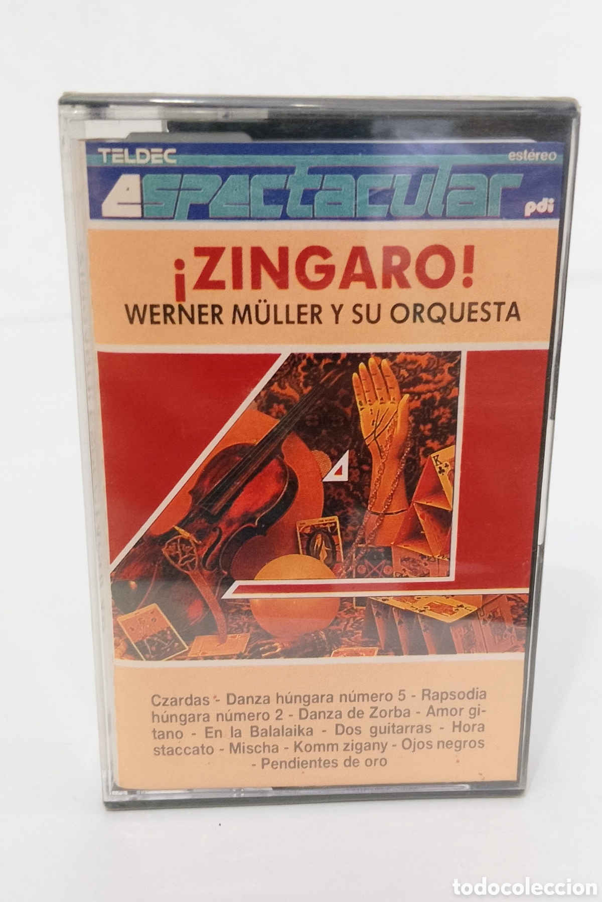 Casetes antiguos: &iexcl;ZINGARO! WERNER M&Uuml;LLER Y SU ORQUESTA. CASSETTE PRECINTADO