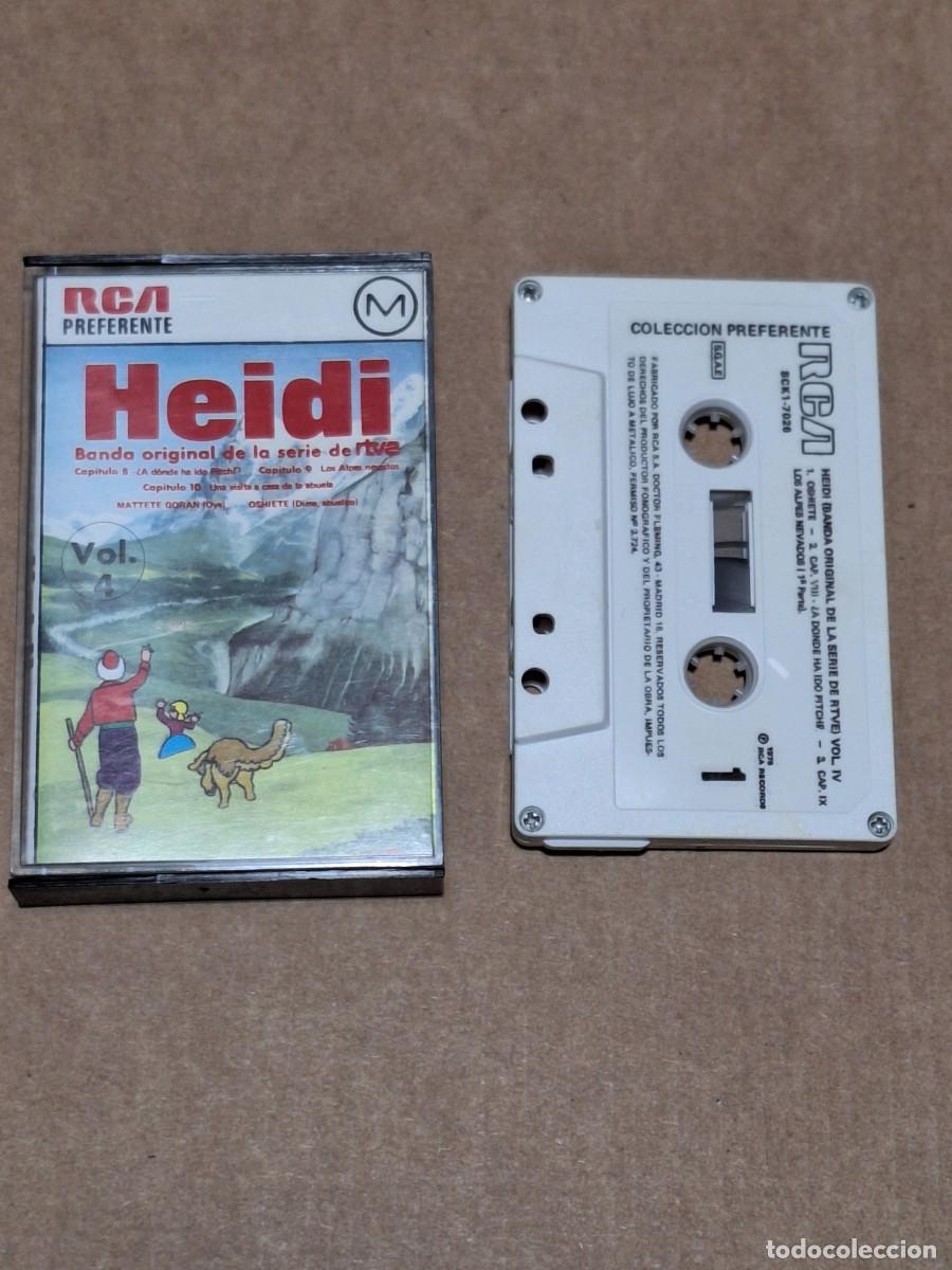Casetes antiguos: CINTA CASSETTE HEIDI Banda Original de la serie VOL 4