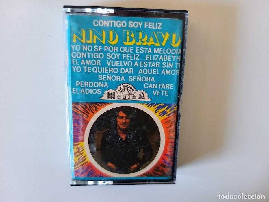 Casetes antiguos: Nino Bravo Contigo Soy Feliz Cassette Edicion Argentina Excelente Estado (FREE SHIPPING)
