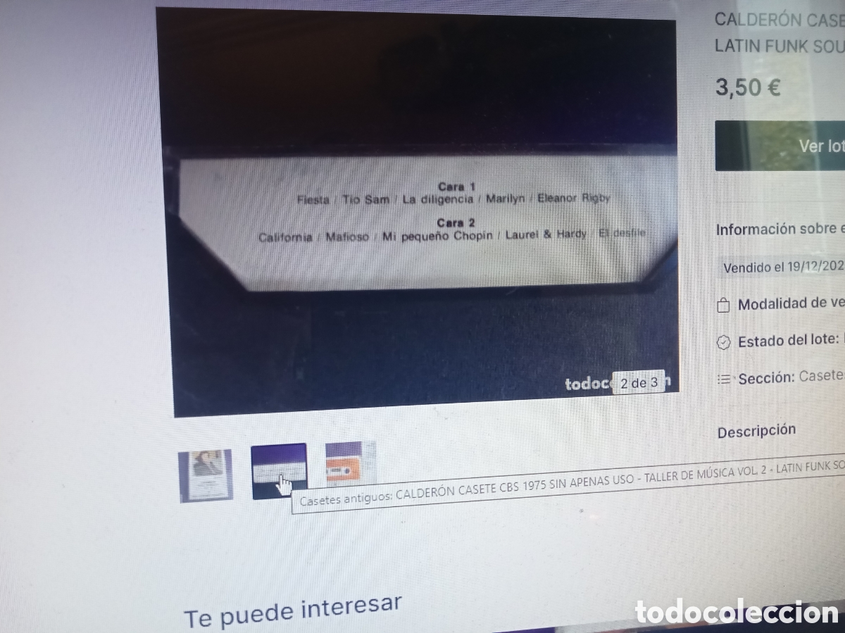 Casetes antiguos: Juan Carlos Calder&oacute;n - Foto 2