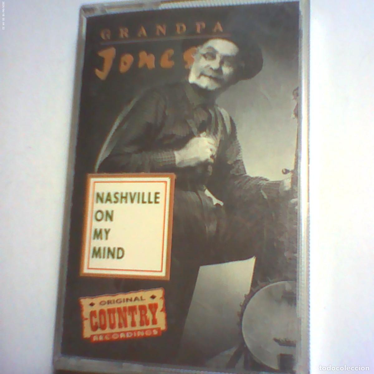 Casetes antiguos: cinta casete grandpa jones. nashville on my mind. point 1991 holland. nunca en tc (seminueva)