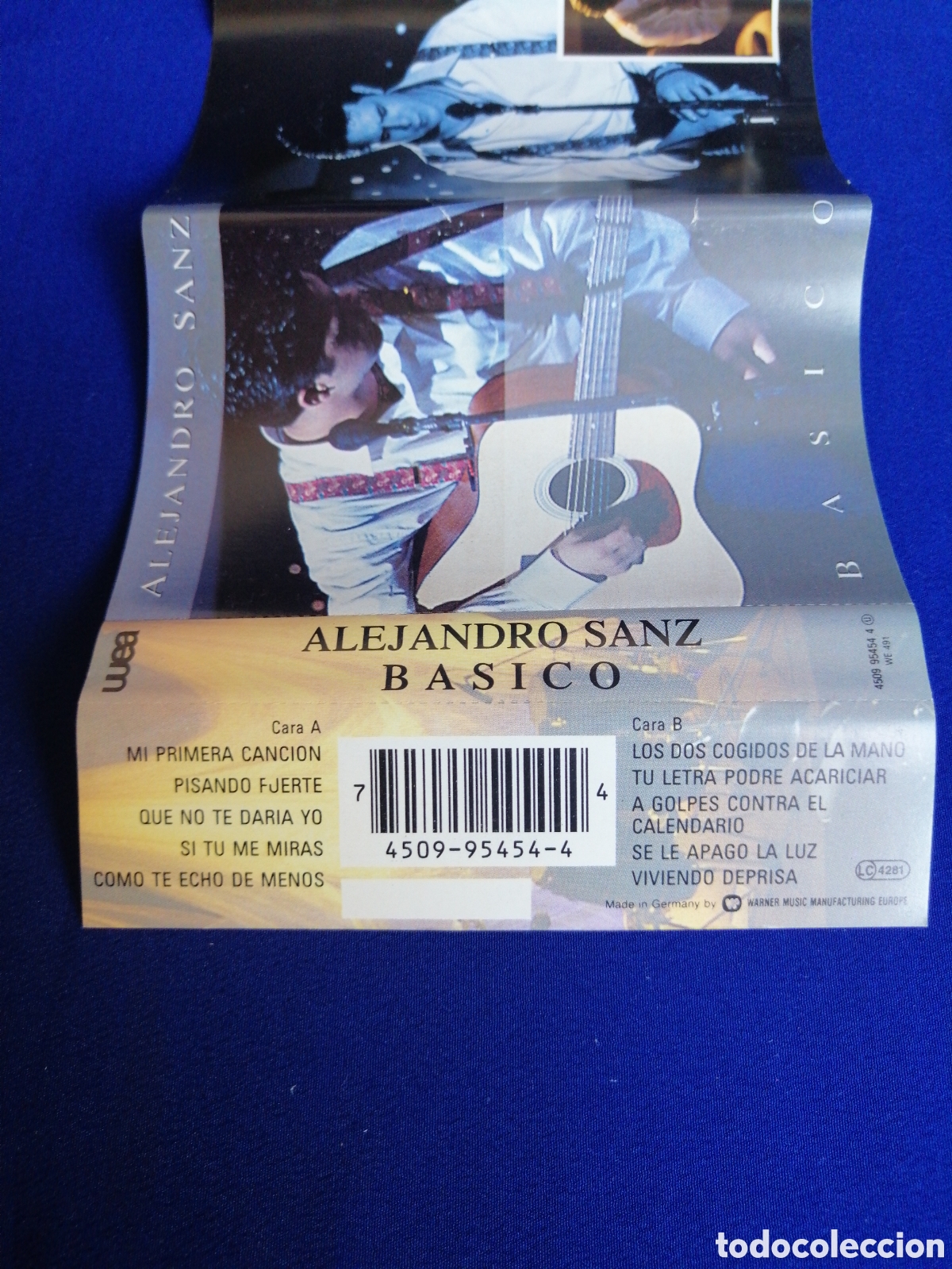 Casetes antiguos: ALEJANDRO SANZ - B&Aacute;SICO - A&Ntilde;O 1993 WEA 1 - Foto 5