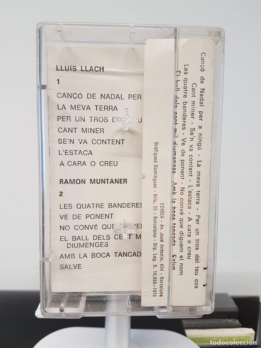 Casetes antiguos: Llu&iacute;s Llach - Ram&oacute;n Muntaner (Cassette) - Foto 2