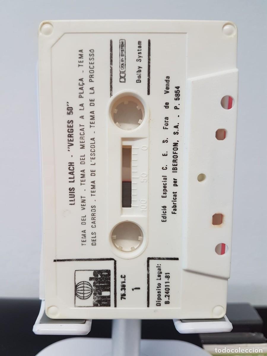 Casetes antiguos: Llu&iacute;s Llach - Verges 50 (Cassette) - Foto 3