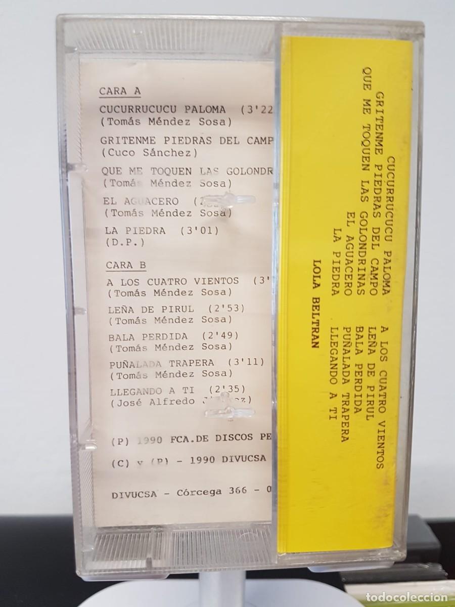 Casetes antiguos: Lola Beltr&aacute;n - Grandes &Eacute;xitos (Cassette) - Foto 3