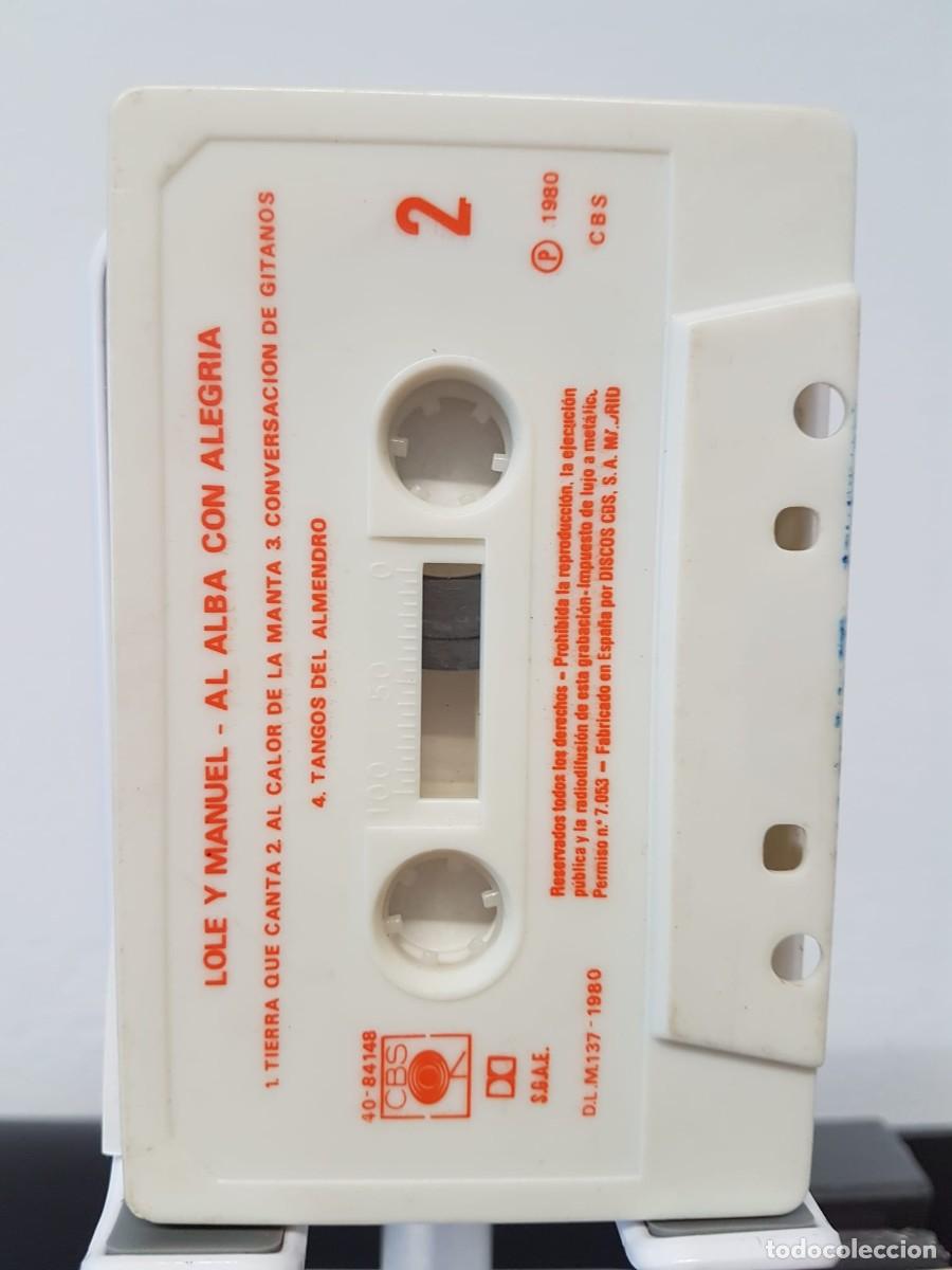 Casetes antiguos: Lole y Manuel - Al Alba con Alegr&iacute;a (Cassette) - Foto 4