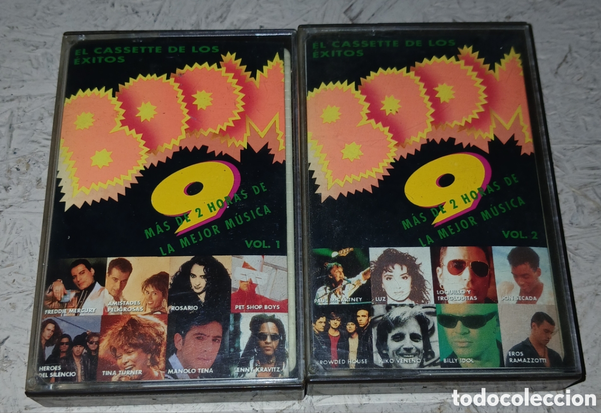 Casetes antiguos: Boom 9 - Doble Casete Recopilatorio (1993) EMI -