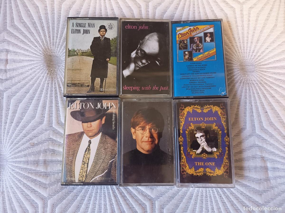 Casetes antiguos: elton john, 6 cassettes.