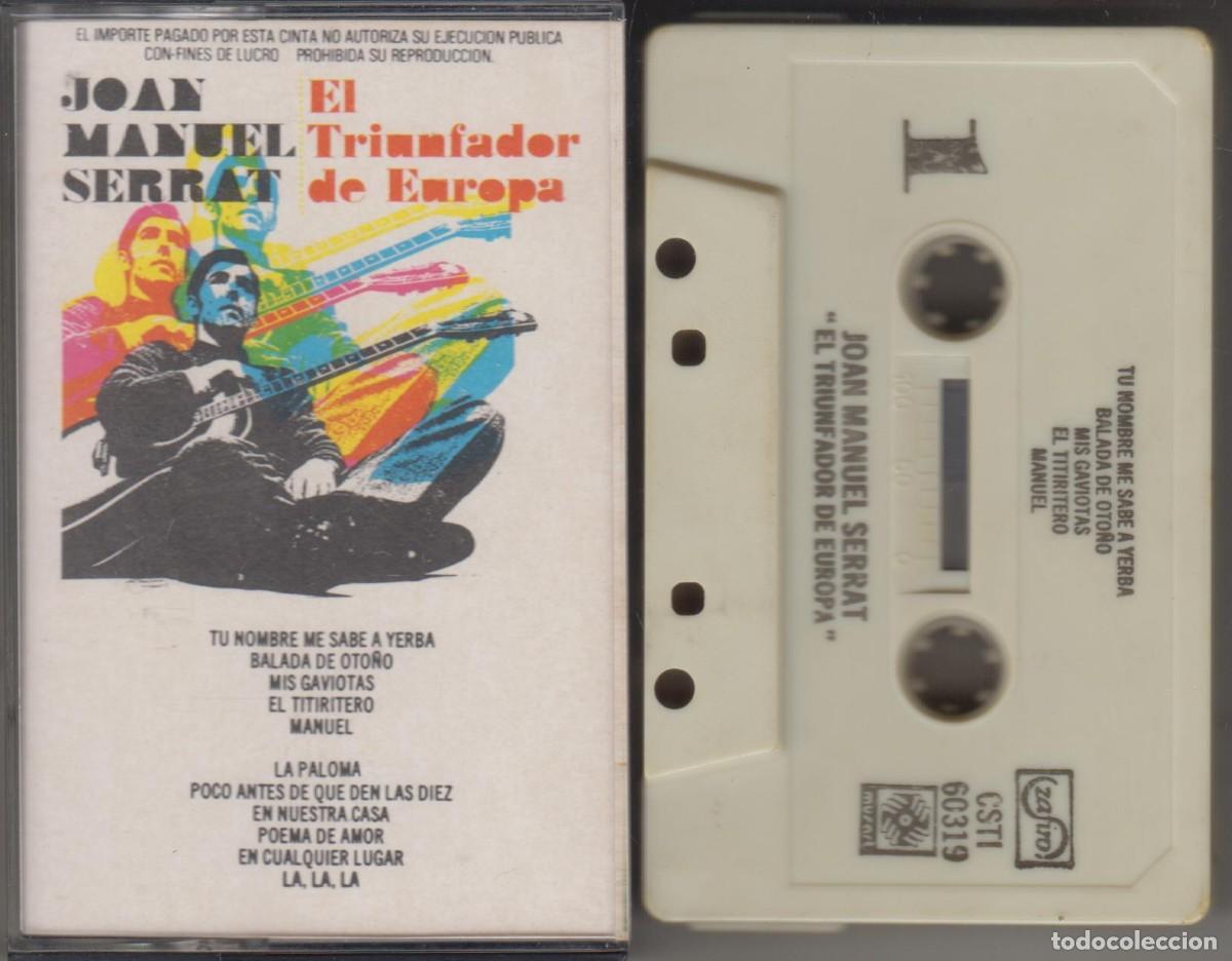 Casetes antiguos: Joan Manuel Serrat cassette El triunfador de Europa Edici&oacute;n M&eacute;xico