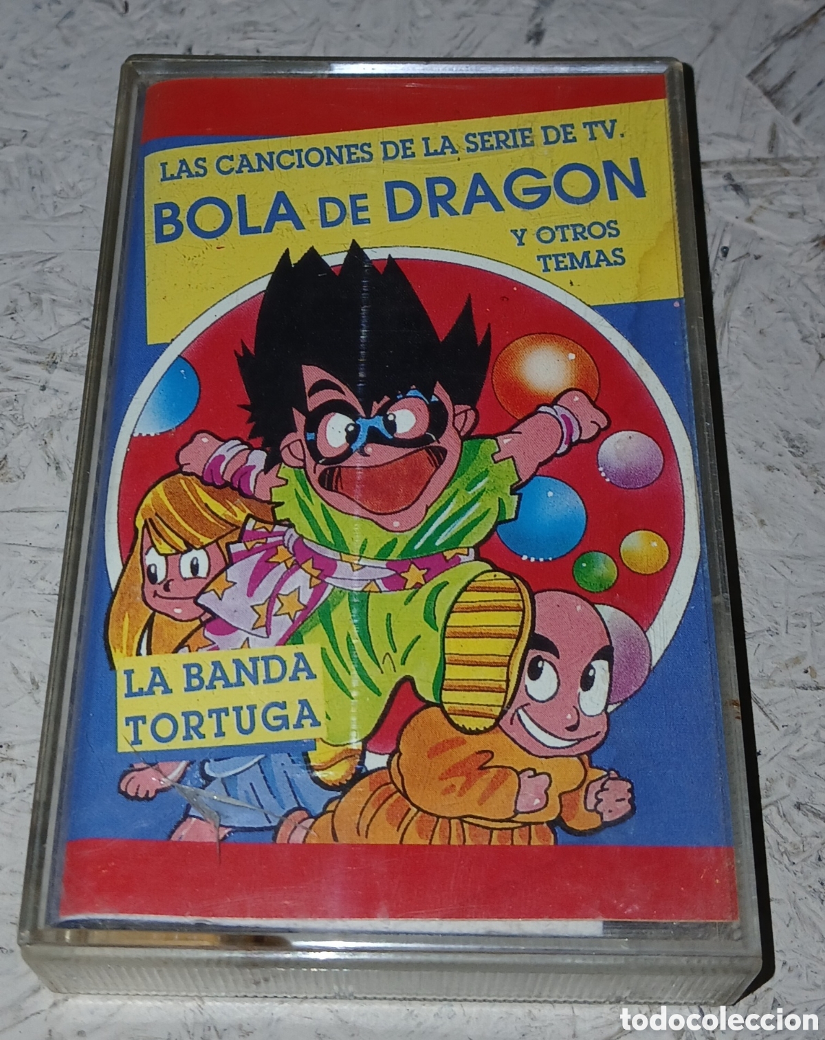 Casetes antiguos: Cassette canciones de la serie Bola De Drag&oacute;n Y Otros Temas - La Banda Tortuga - Horus G-98E (1990)
