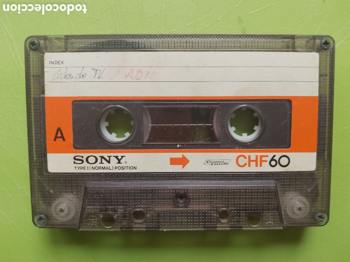 Casetes antiguos: SONY CHF 60 TYPE 1 NORMAL POSITION - CASSETTE VIRGEN USADA . VINTAGE