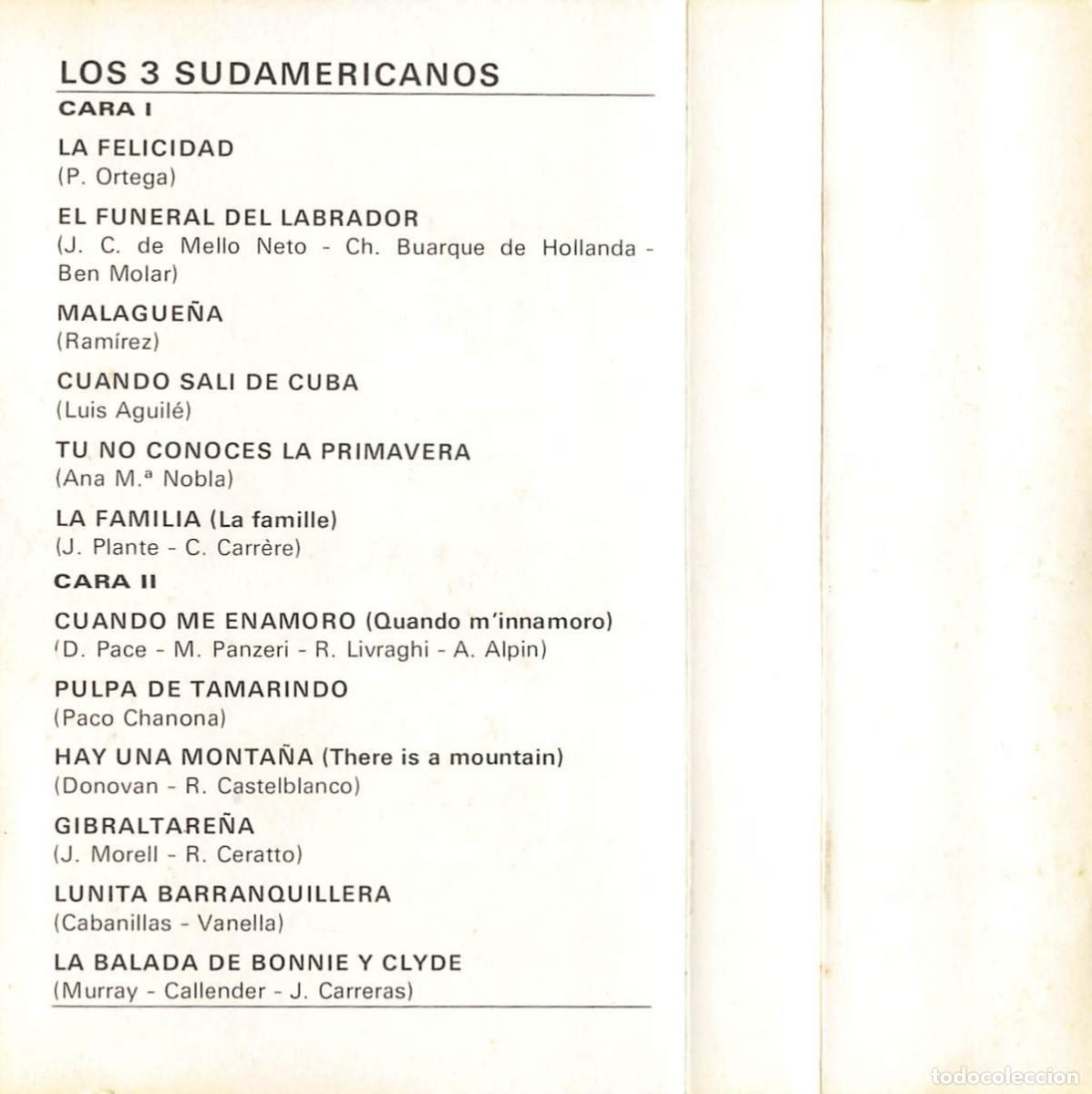 Casetes antiguos: Los 3 Sudamericanos (Cassette) - Foto 1
