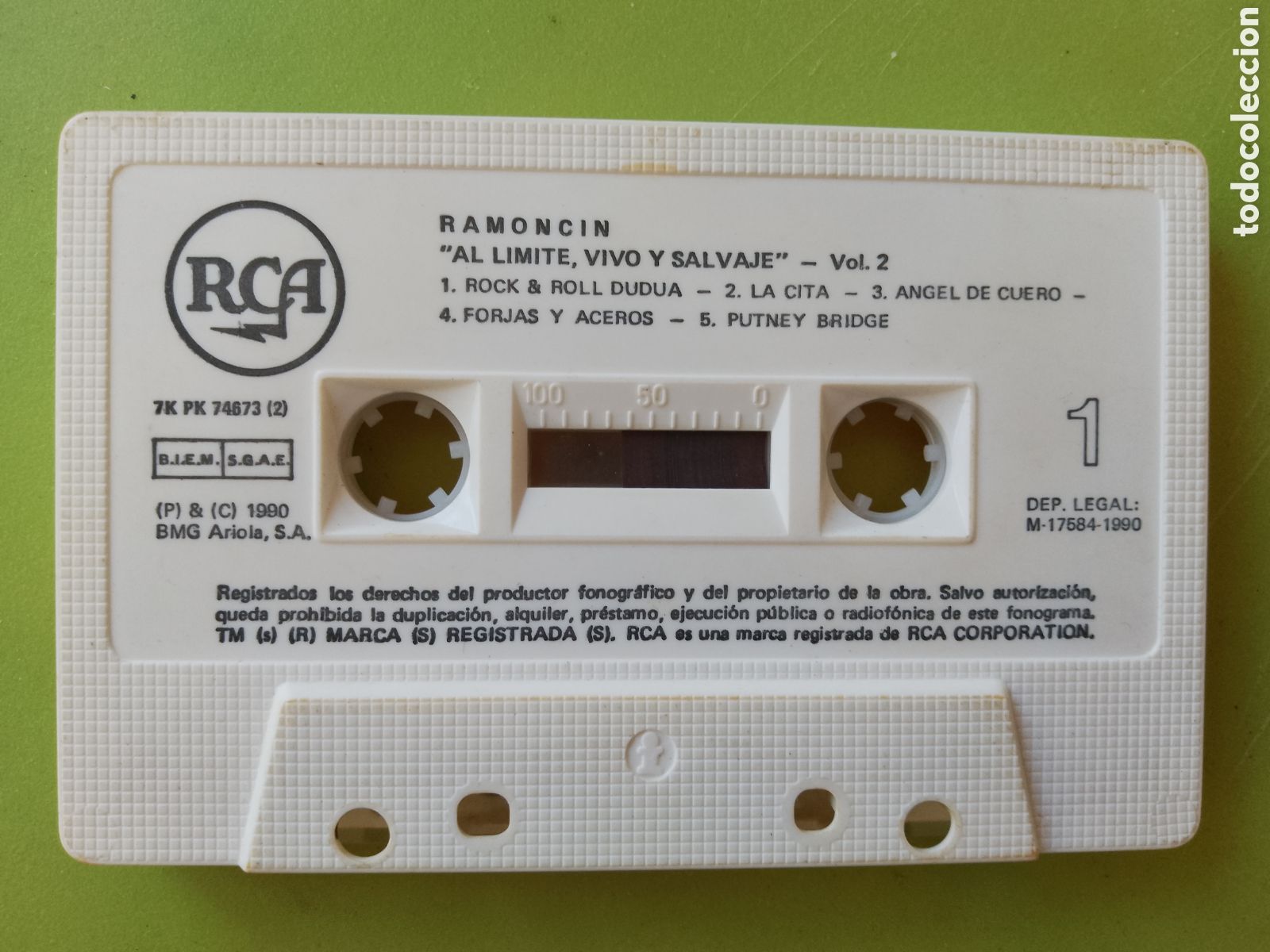 Casetes antiguos: Ramoncin . Al l&iacute;mite vivo y salvaje vol 2 - Foto 2