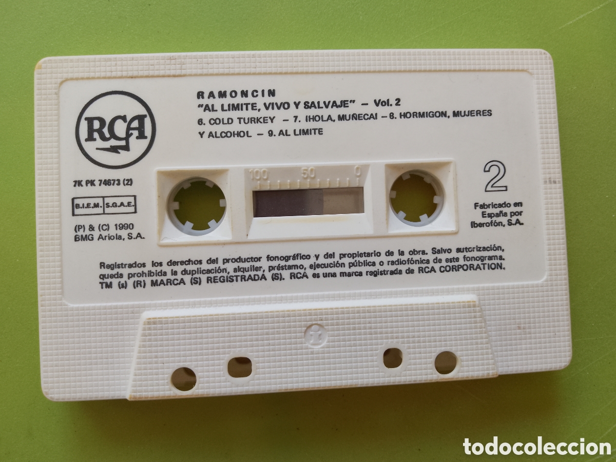 Casetes antiguos: Ramoncin . Al l&iacute;mite vivo y salvaje vol 2