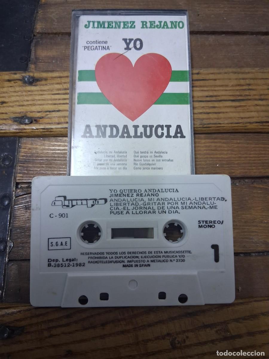 Casetes antiguos: Casete cinta de m&uacute;sica Jim&eacute;nez Rejano yo Andaluc&iacute;a