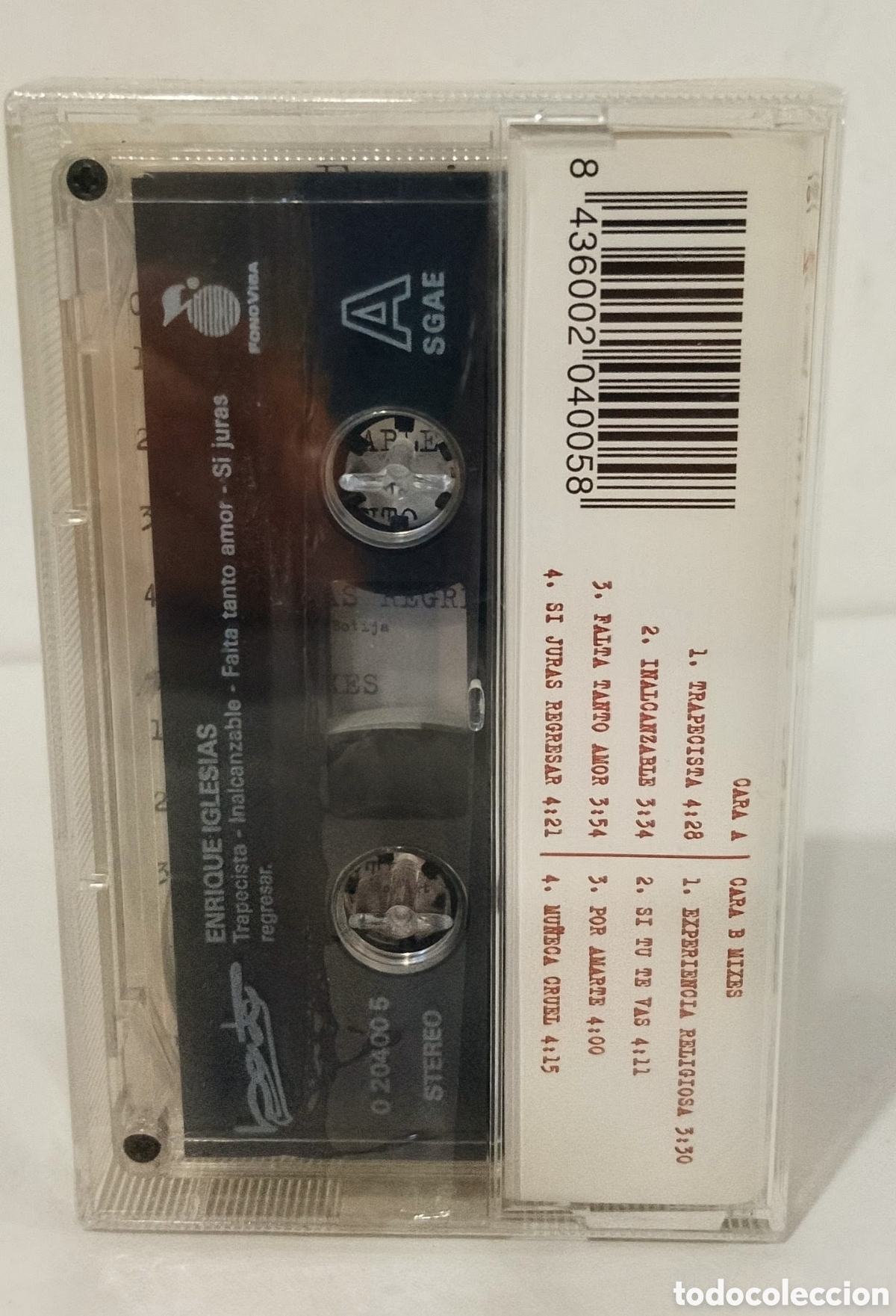 Casetes antiguos: ENRIQUE IGLESIAS - GRANDES EXITOS (VERSION REMIX). CASSETTE PRECINTADO - Foto 3