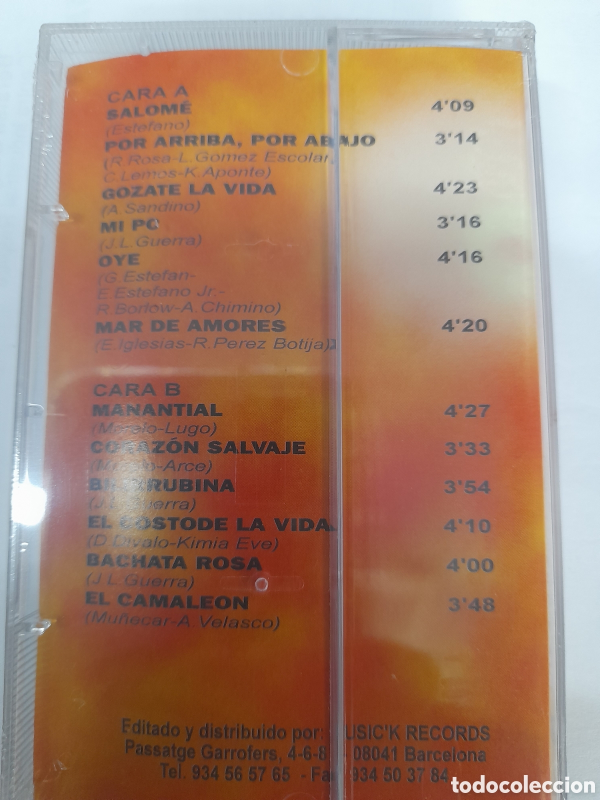 Casetes antiguos: 40 GRADOS de SALSA. 12 &Eacute;xitos. - Foto 2