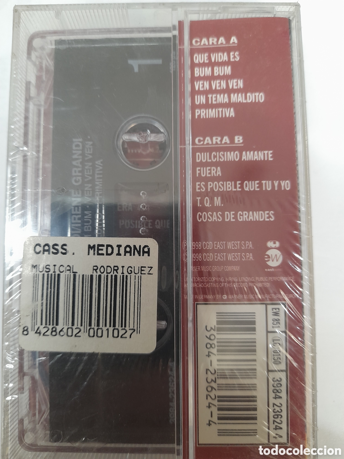 Casetes antiguos: IRENE GRANDI. Que vida es - Foto 2
