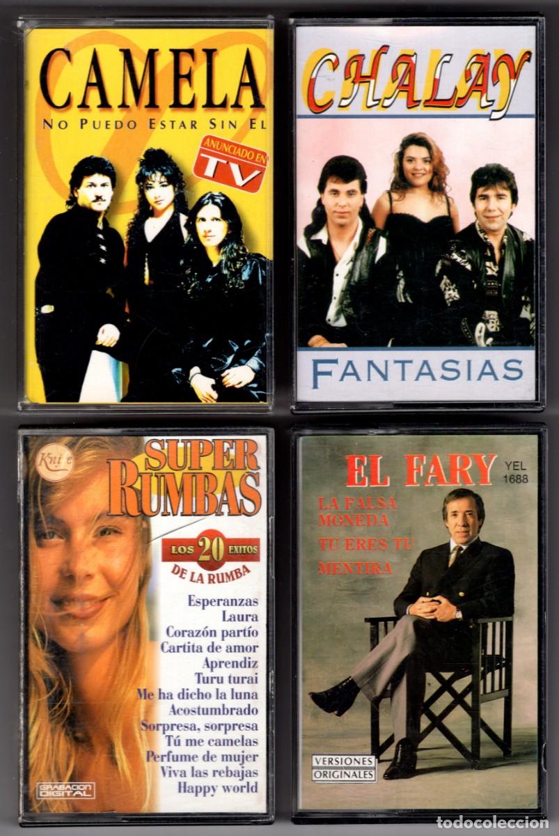 Casetes antiguos: Lote 4 casetes rumba y flamenco pop: CAMELA, EL FARY, CHALAY, SUPER RUMBAS